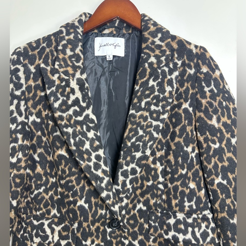 Kendall & Kylie Leopard Print Blazer women size small - Picture 2 of 14